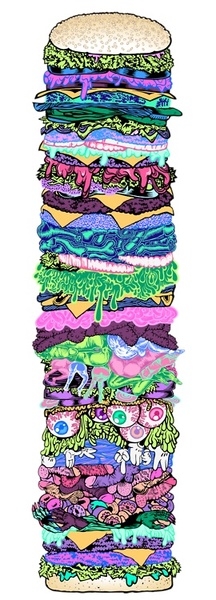Psychedelic Hamburger Psychedelic Hamburger