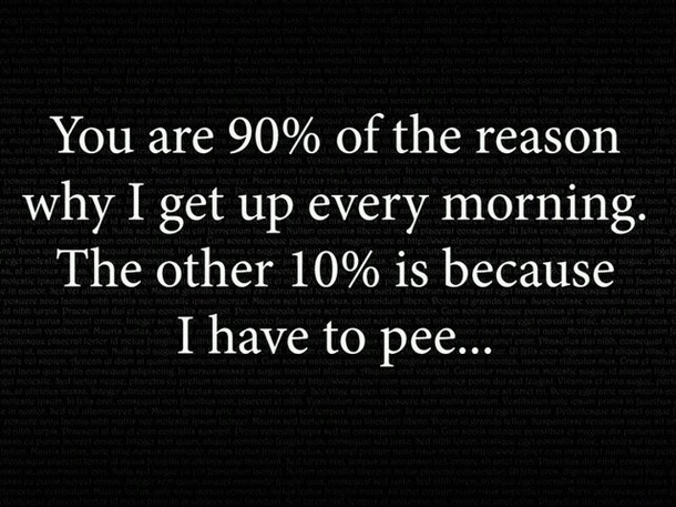 You are 90% of the reason....