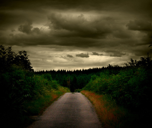 Dark and stormy road Dark and stormy road