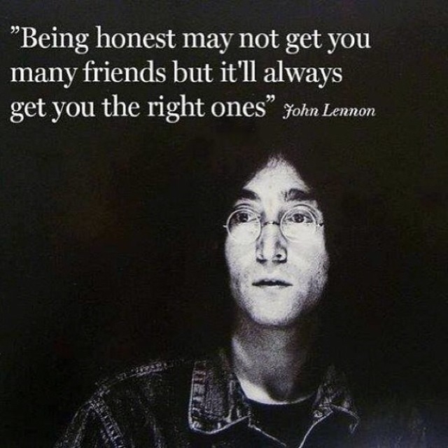 Being honest 