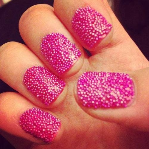 Pink stud nails