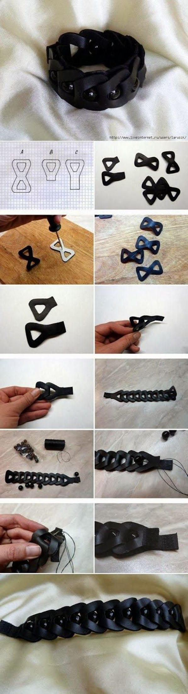 DIY black bracelet DIY black bracelet