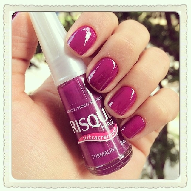 Magenta nails