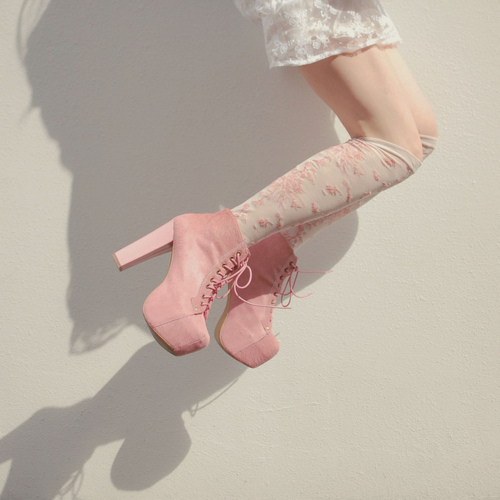 Cute Pink Boots