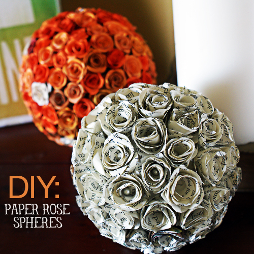 DIY Paper Rose Decorative Spheres DIY Paper Rose Decorative Spheres