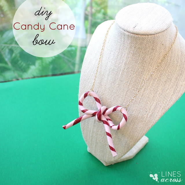 DIY Candy Cane Bow