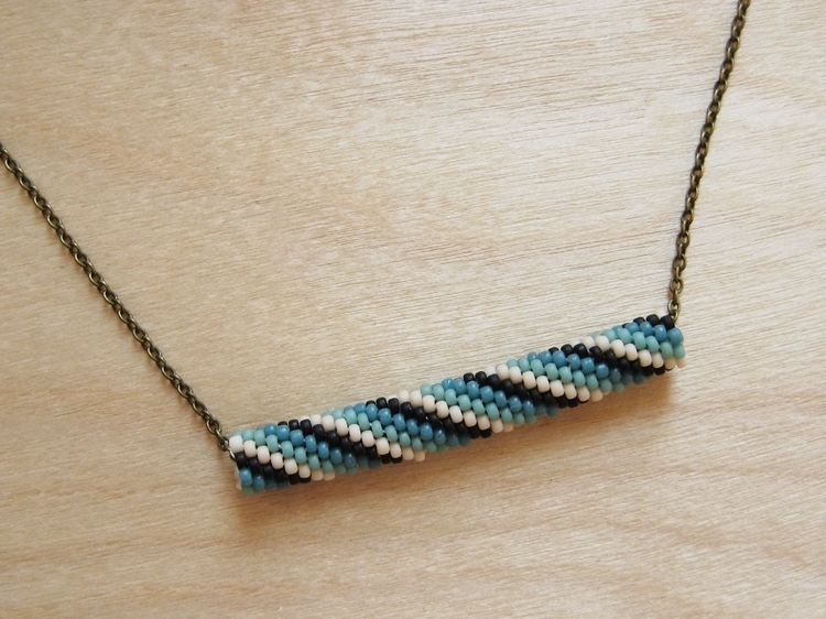 Beaded Bead Necklace Beaded Bead Necklace