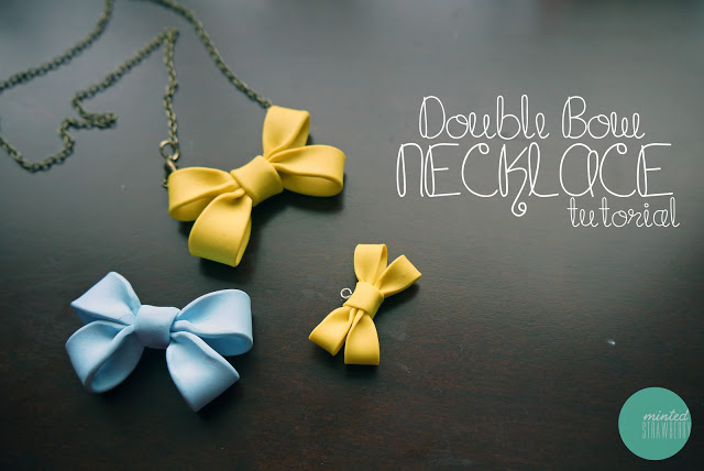 DIY Double Bow Necklace