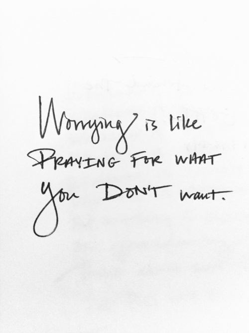 Worrying Worrying