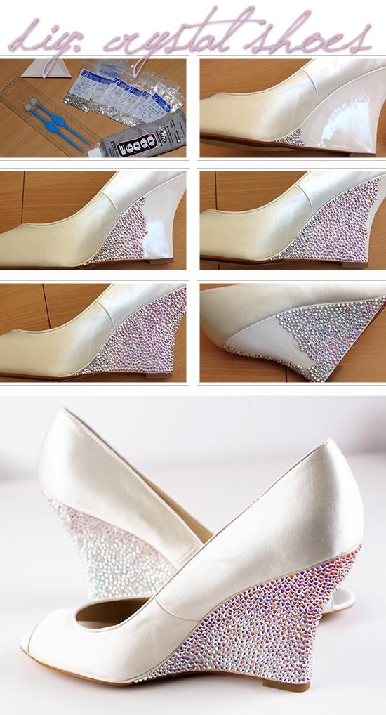DIY Crystal shoes