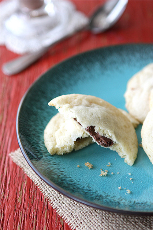 Nutella sea salt cookies