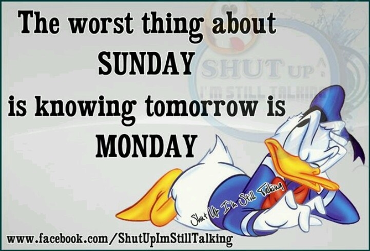 The worst thing about Sunday