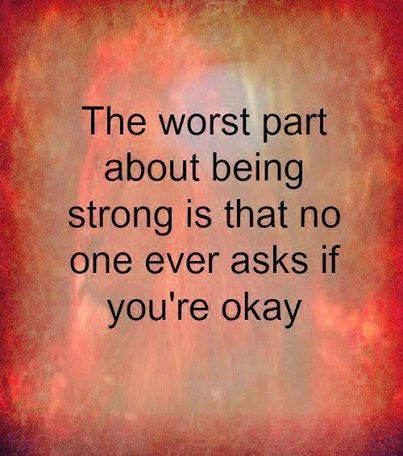 The worst part about being strong The worst part about being strong