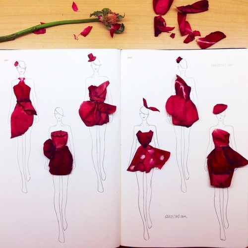 Floral fashion illustrations