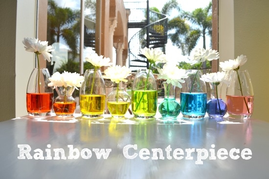 DIY Rainbow Centerpiece DIY Rainbow Centerpiece