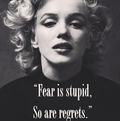 Fear is stupid, so are regrets Fear is stupid, so are regrets