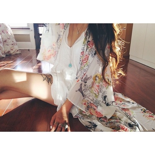 Floral kimono
