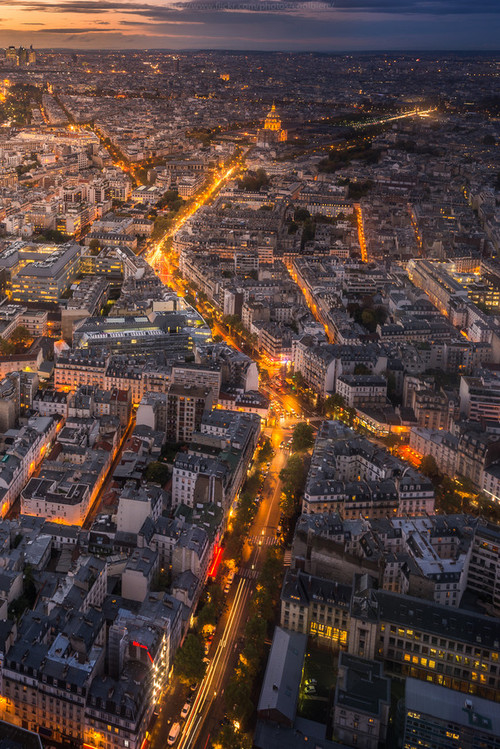 Beautiful aerial city view