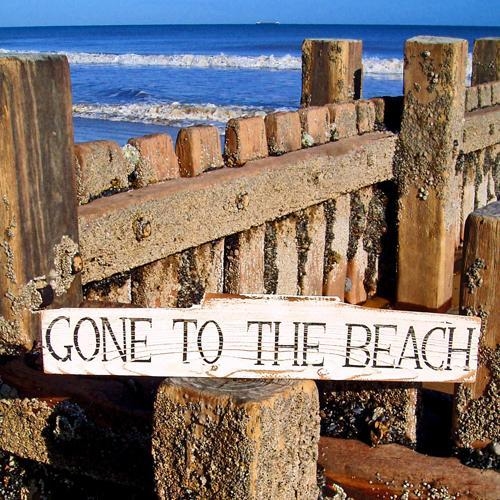 Gone to the beach Gone to the beach
