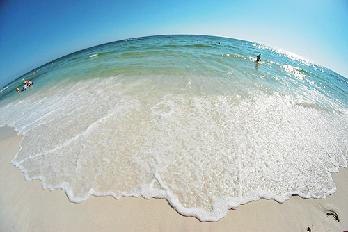Round ocean view Round ocean view