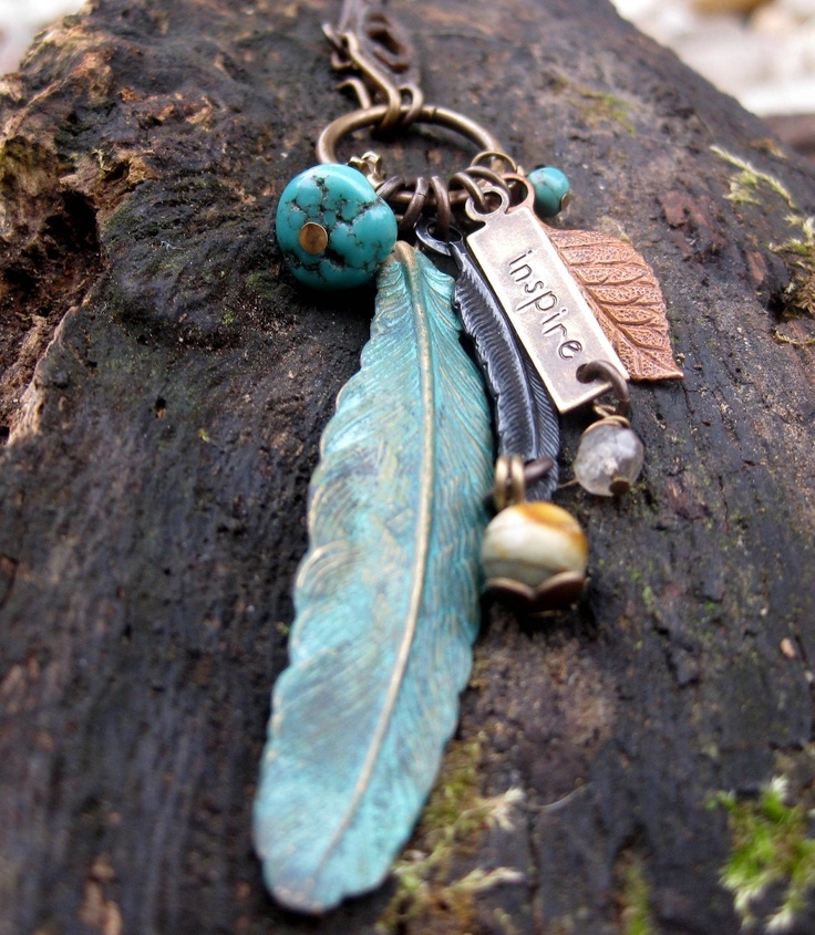 Feather charms Feather charms