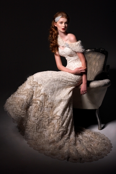 French Lace Wedding Gown