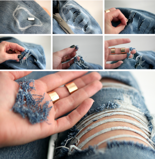 How to shred your jeans How to shred your jeans