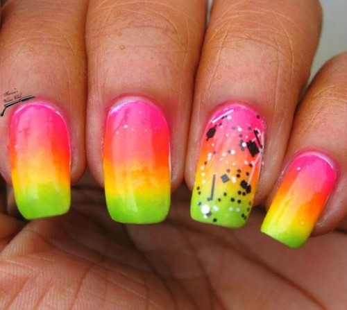 Exotic ombre nails Exotic ombre nails