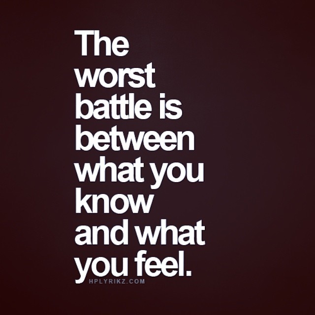 What you know and what you feel What you know and what you feel