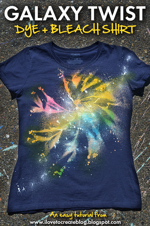 Galaxy Twist Bleach Tie Dye Shirt