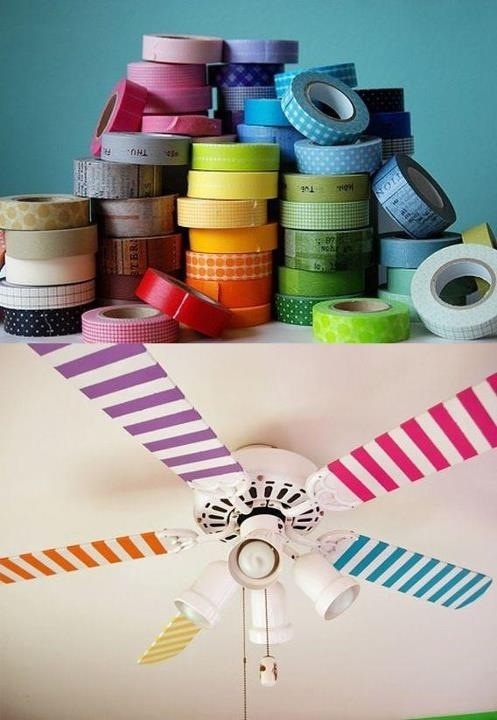 DIY Washi Tape Ceiling Fan DIY Washi Tape Ceiling Fan