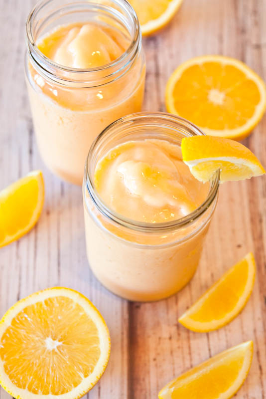 Orange smoothies