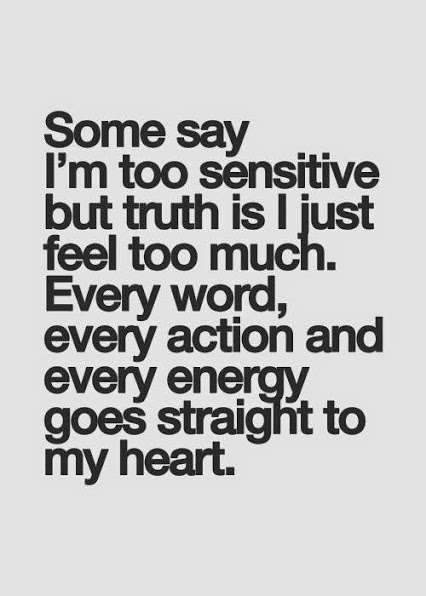 I feel to much