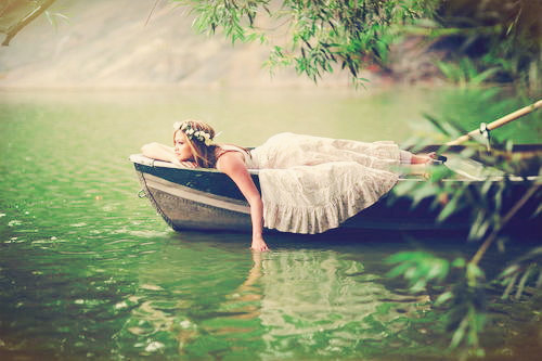 Lady on the water