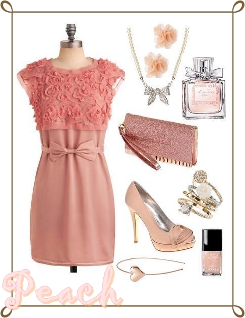 Peach Daytime Dressy Outfit