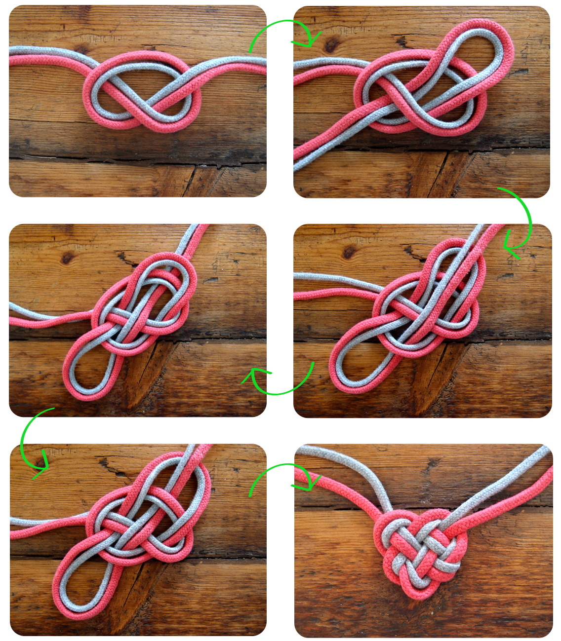 DIY Heart Knot Necklace