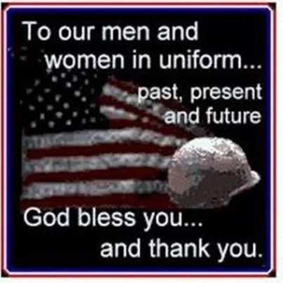 To the men and women in uniform To the men and women in uniform