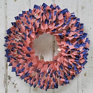 Memorial Day Stars & Stripes Wreath