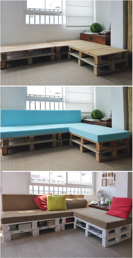 DIY Pallet Sofa DIY Pallet Sofa