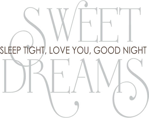 sweet dreams sweet dreams