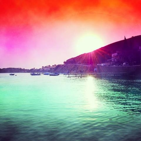 Retro Colorful Ocean Retro Colorful Ocean