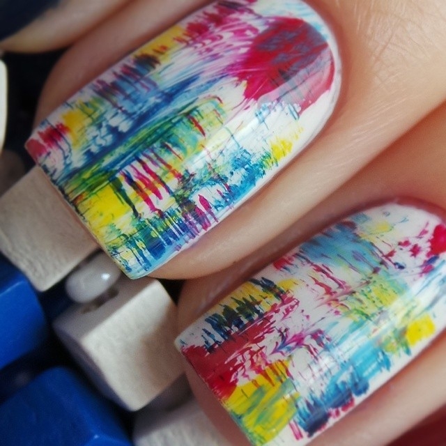 Splattered Nail Splattered Nail