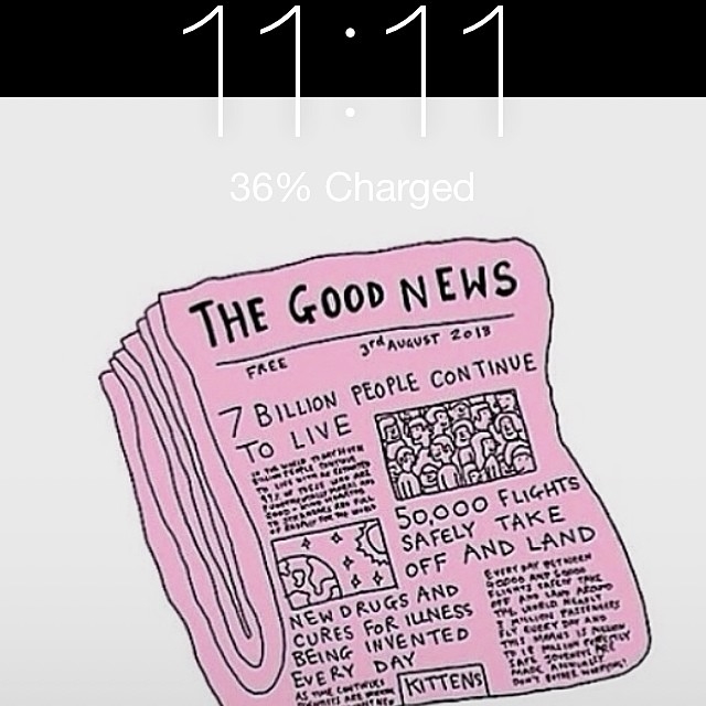 The good news The good news
