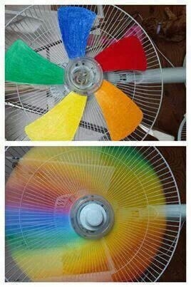 Colorful fan idea