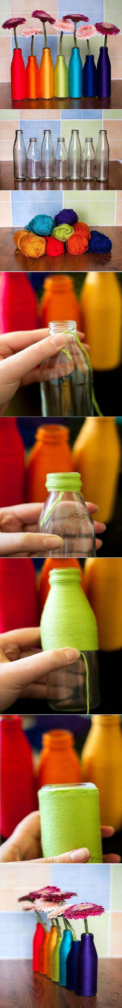 Beautiful colorful bottle craft Beautiful colorful bottle craft
