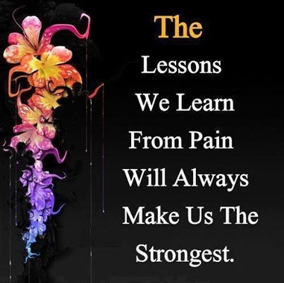 The lessons we learn from pain