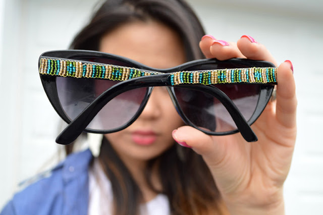 DIY Beaded Sunglasses DIY Beaded Sunglasses