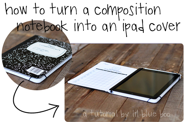 Notebook composition ipad cover Notebook composition ipad cover