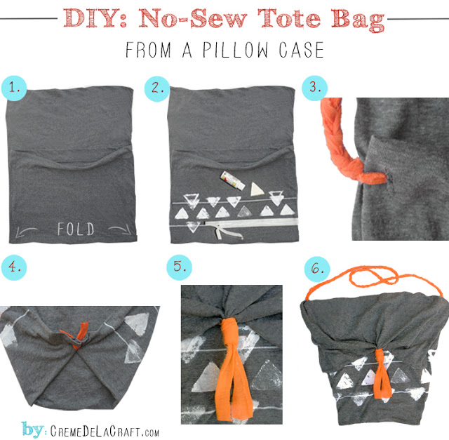 DIY No Sew Tote Bag DIY No Sew Tote Bag