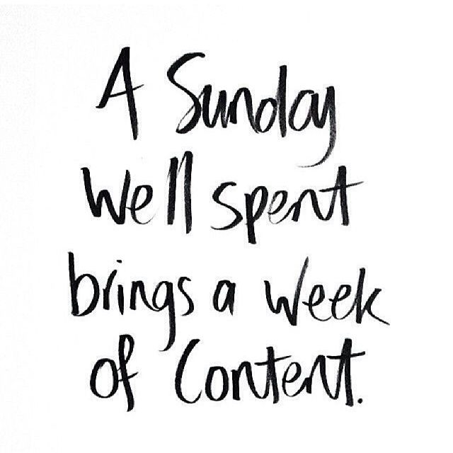 A Sunday Well Spent A Sunday Well Spent